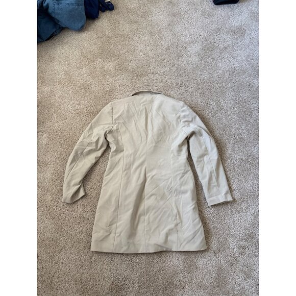 George Stretch Womens Size 8/10 Khaki Tan Blazer Coat Jacket Office Workwear - Picture 5 of 5